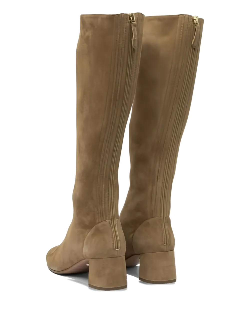 Aquazzura 50mm Saint Honore suede knee-high boots Brown