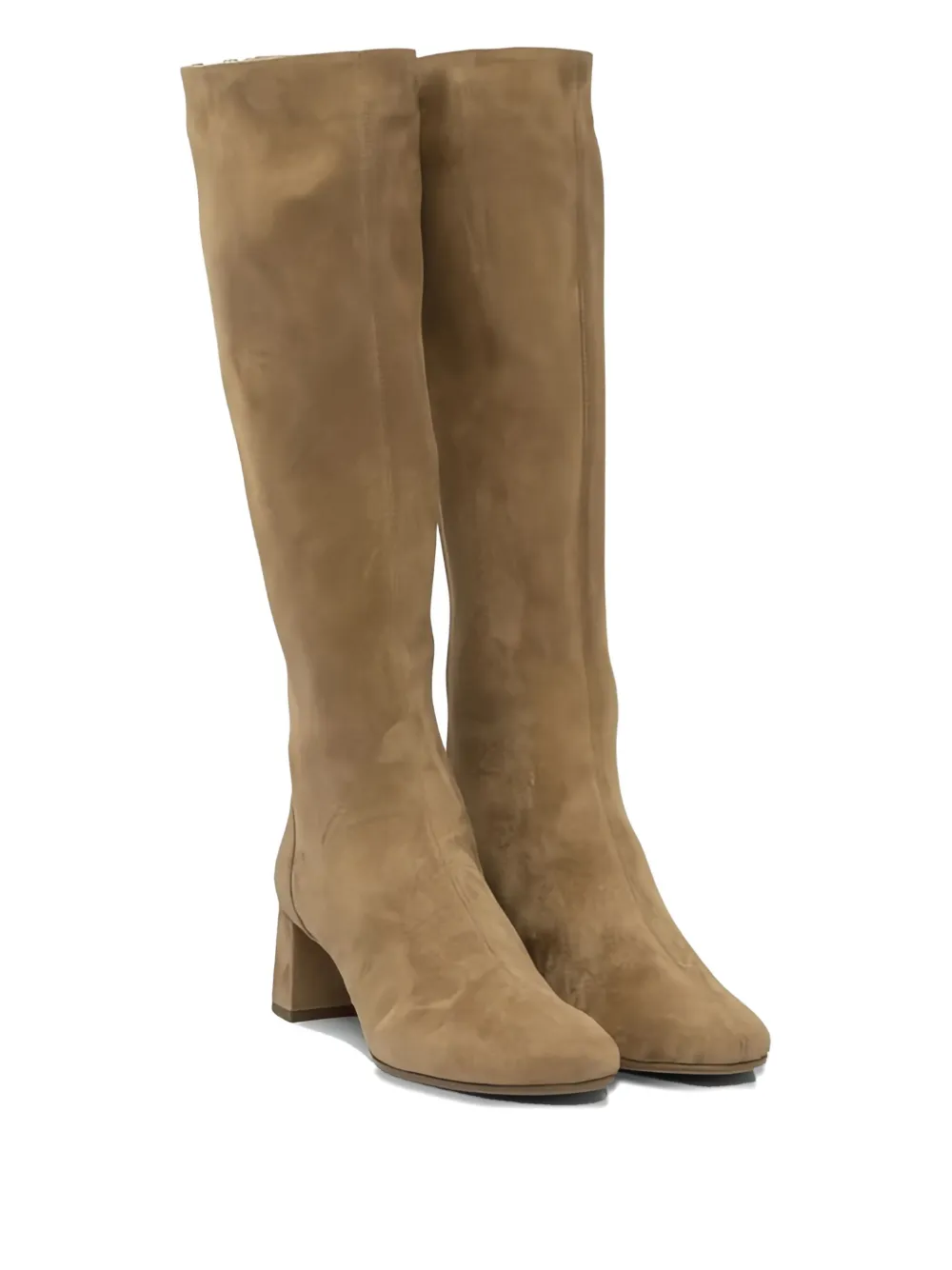 Aquazzura 50mm Saint Honore suede knee-high boots Brown