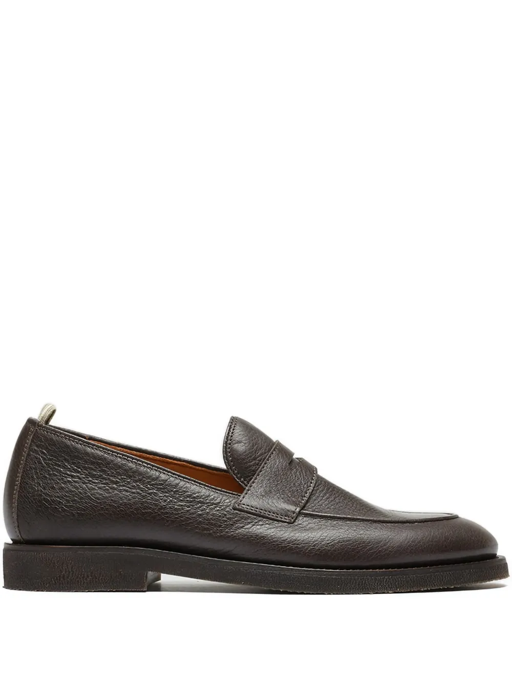Officine Creative penny leather loafers Brown