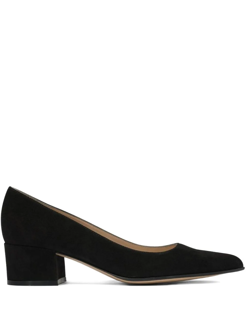 Gianvito Rossi 45mm Piper Suede Block-heel Pumps In Multi