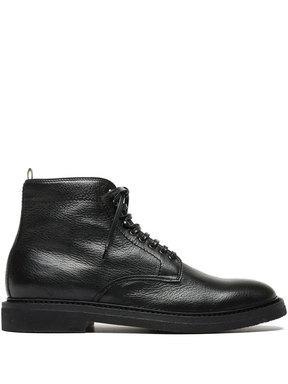 Officine Creative lace-up leather boots Black