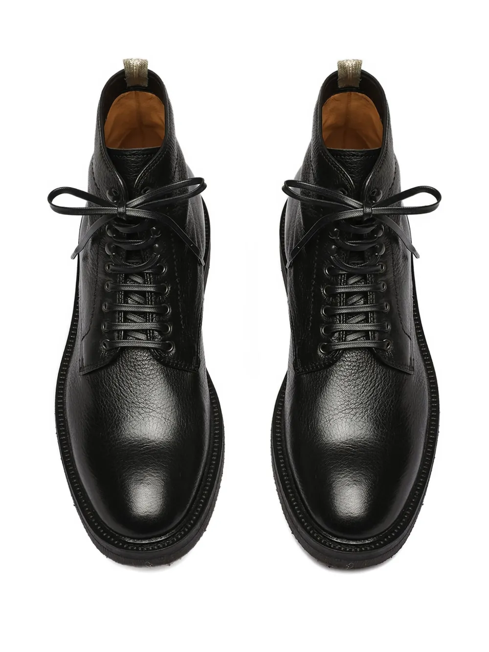Officine Creative lace-up leather boots Black