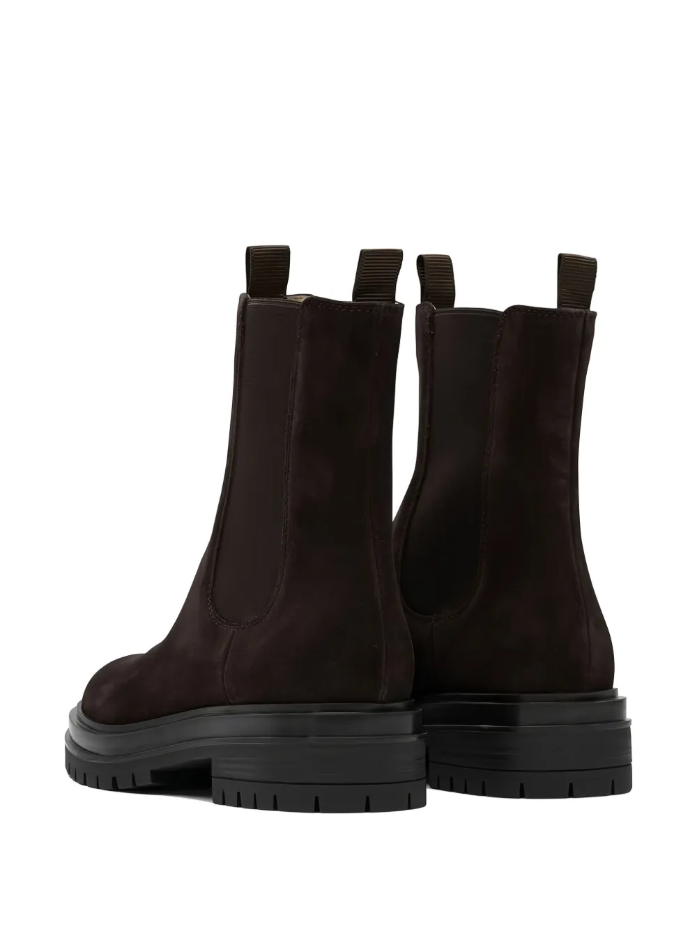 Gianvito Rossi Suede Elastic-insert Boots In Black
