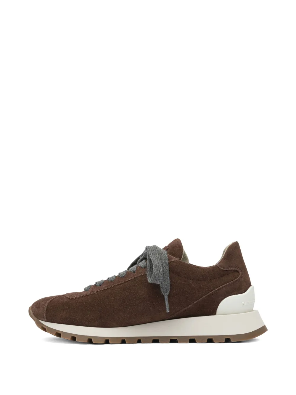 Brunello Cucinelli suede lace-up sneakers Brown