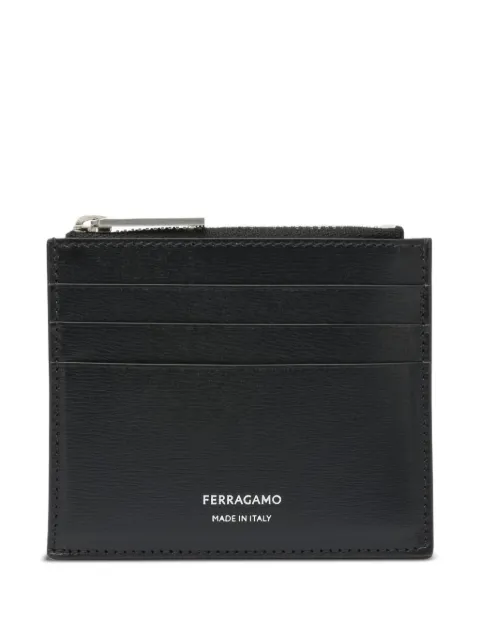Ferragamo zip-top card holder