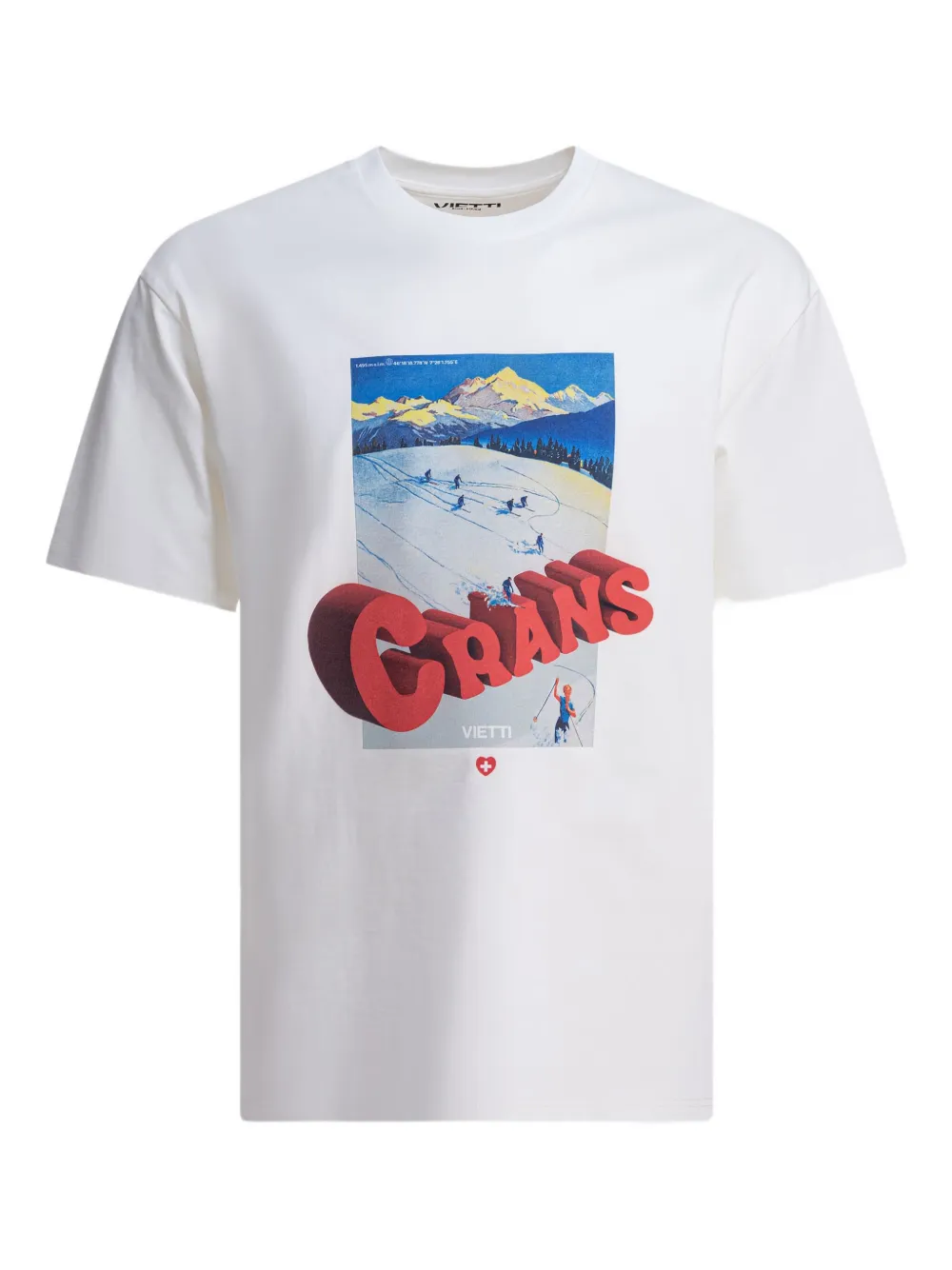 Crans-Montana ski-scene T-shirt