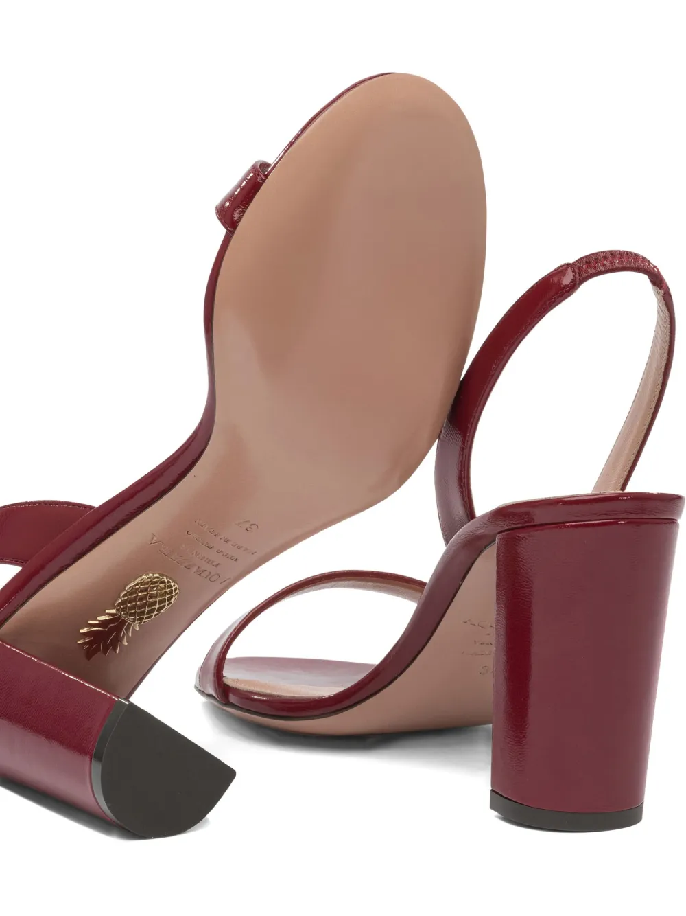 Aquazzura 85mm So Nude slingback sandals Red