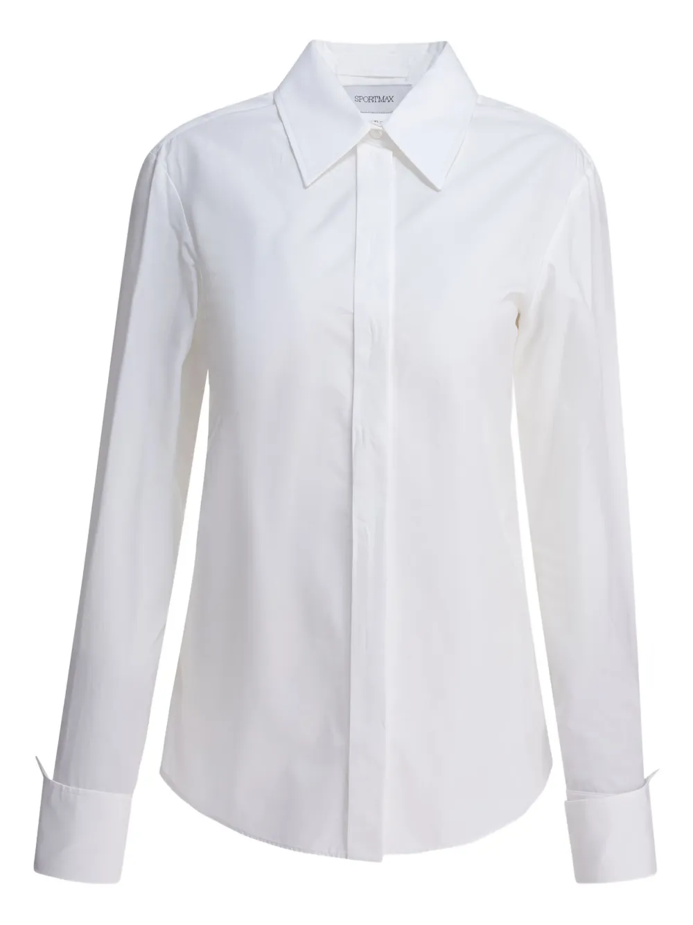 Max Mara long-sleeves buttoned-cuff shirt Wit