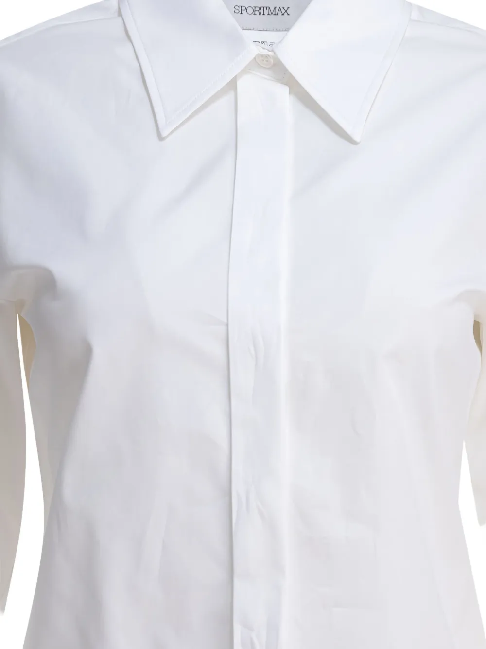 Max Mara long-sleeves buttoned-cuff shirt Wit