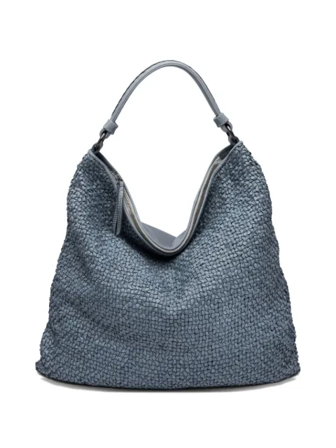 Reptile's House textured leather shoulder bag