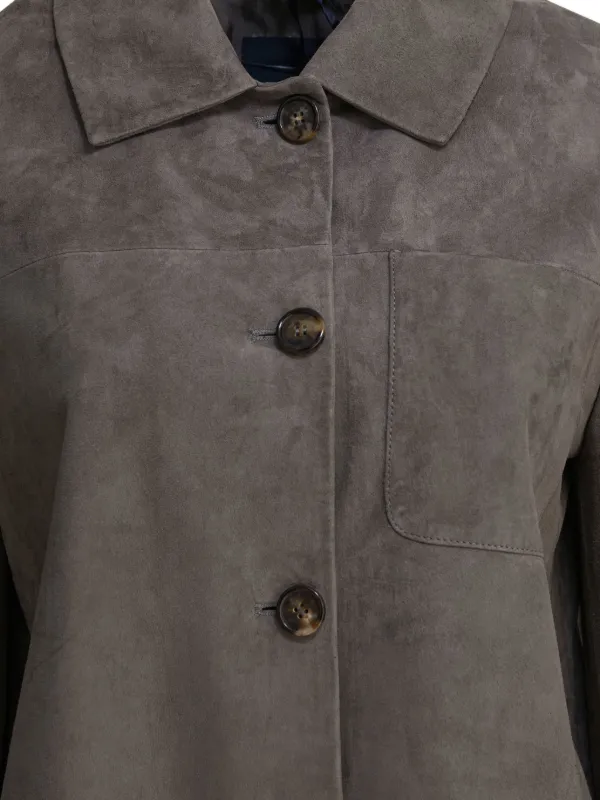 S Max Mara button-fastening Suede Jacket | Grey | FARFETCH S Max Mara button-fastening Suede Jacket | Grey | FARFETCH