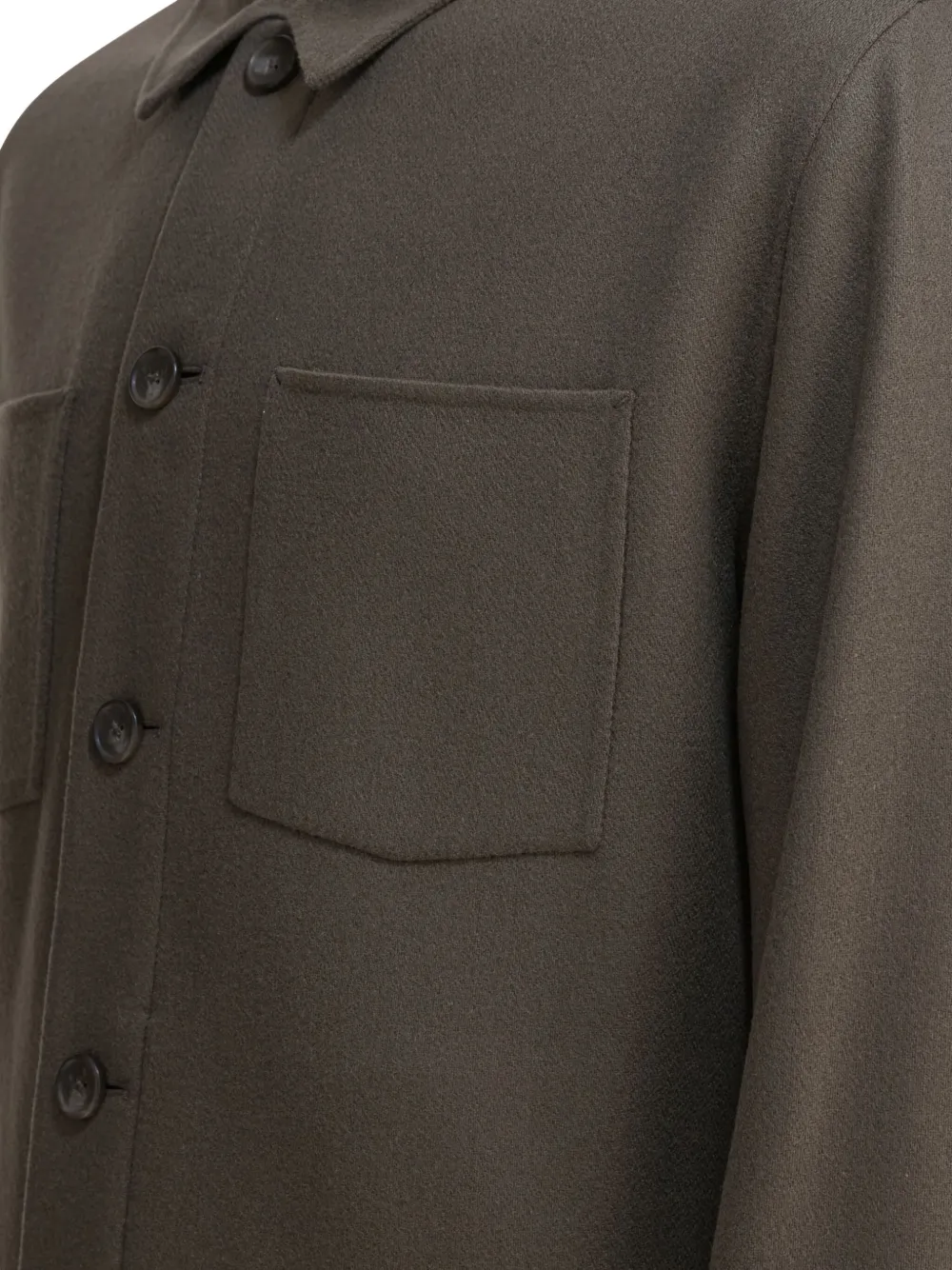 Vince button-front patch-pocket jacket Grijs