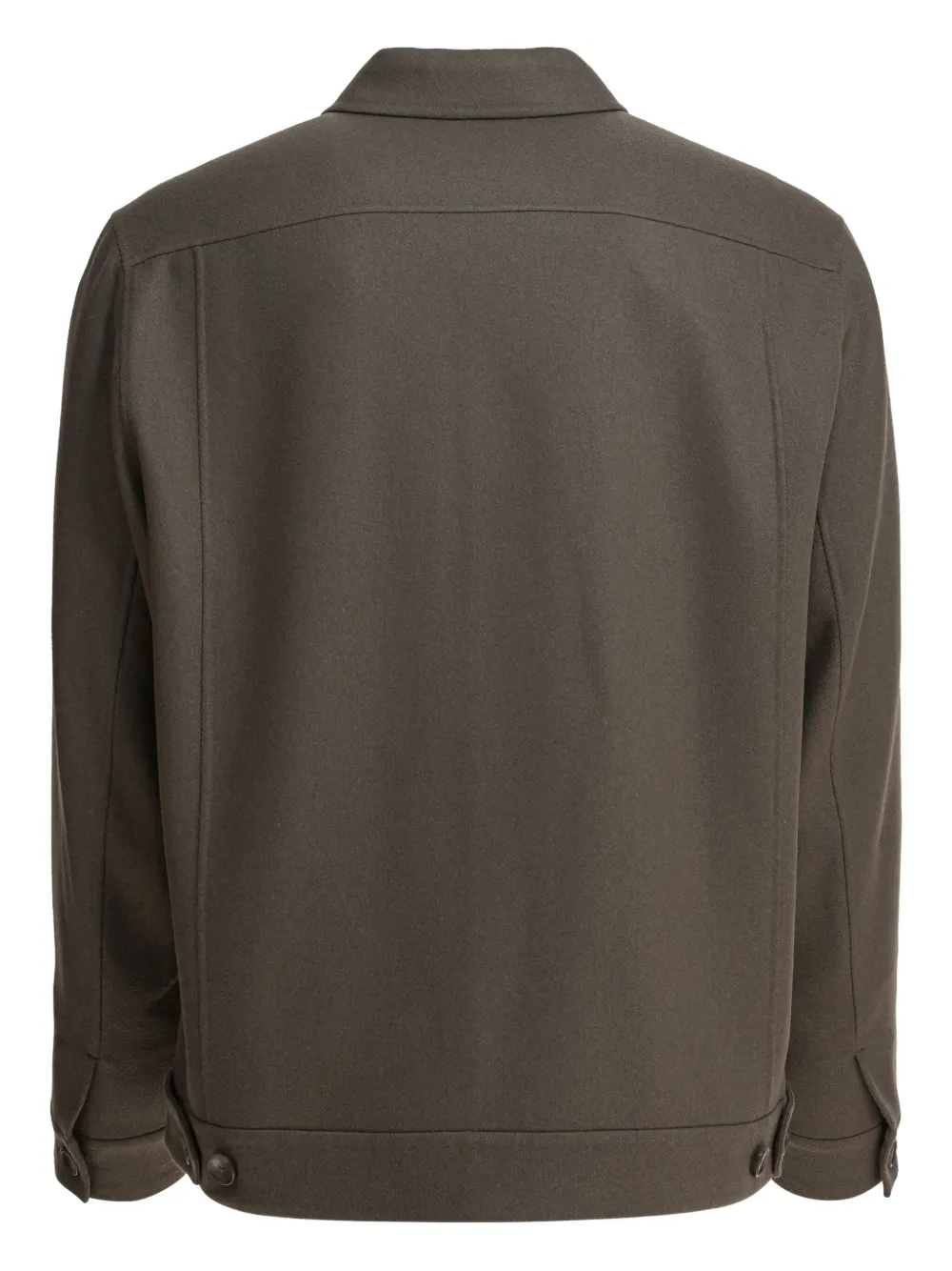 Vince button-front patch-pocket jacket Grijs