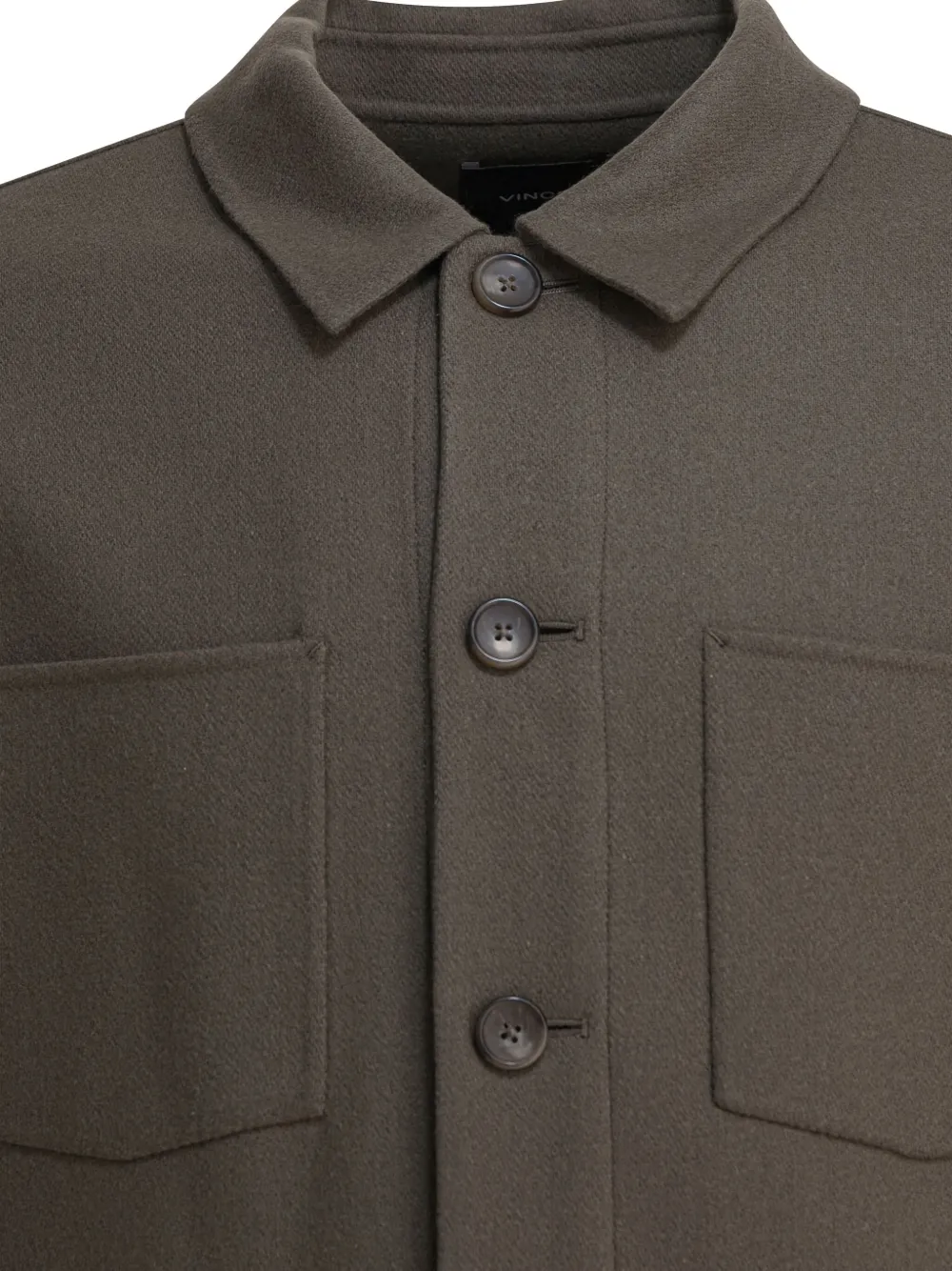 Vince button-front patch-pocket jacket Grijs