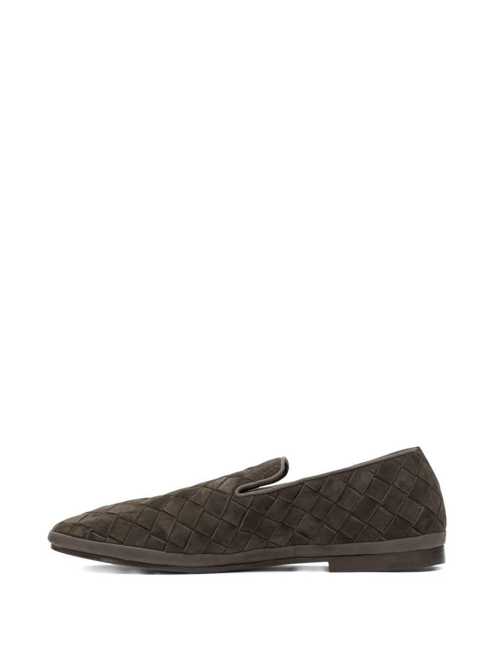 Henderson Baracco woven leather loafers Brown