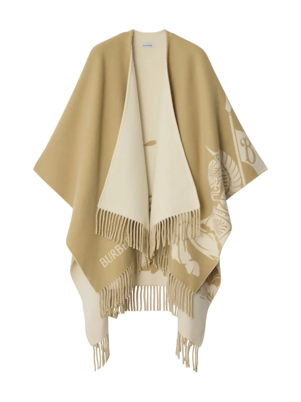 Burberry EKD wool blend cape Beige