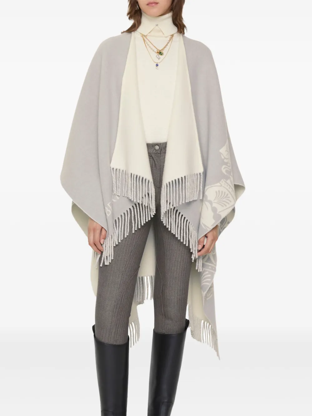 Burberry Sjaal van wolblend Grijs