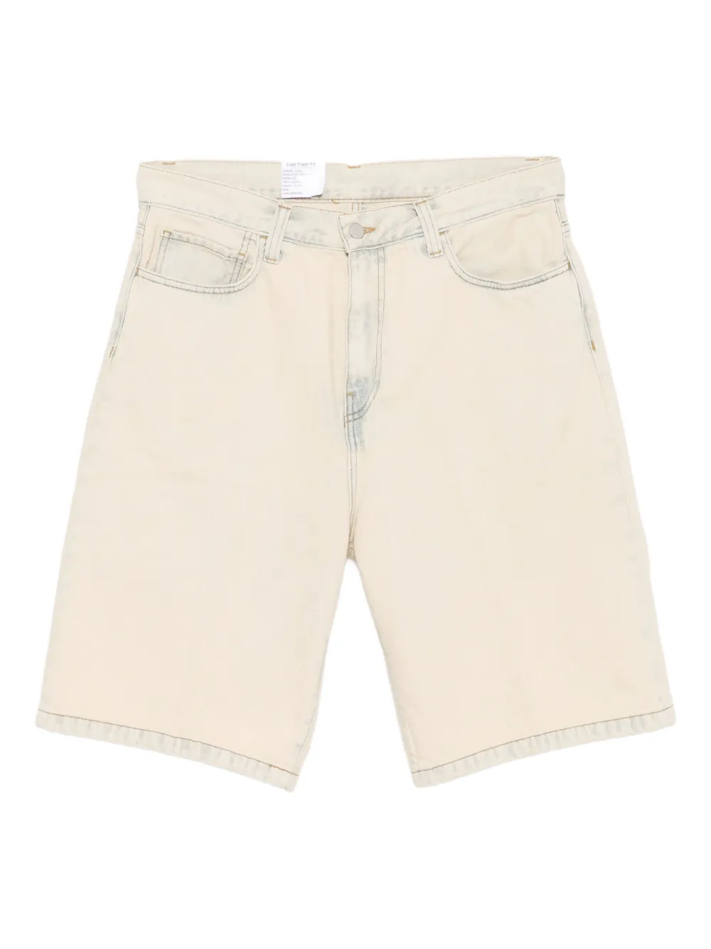 Carhartt WIP bleached denim shorts Blauw