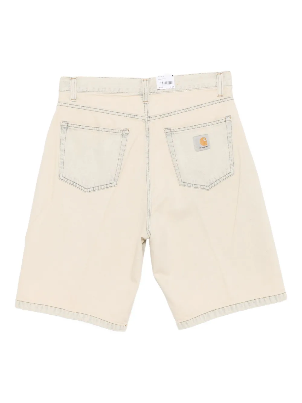 Carhartt WIP bleached denim shorts Blauw