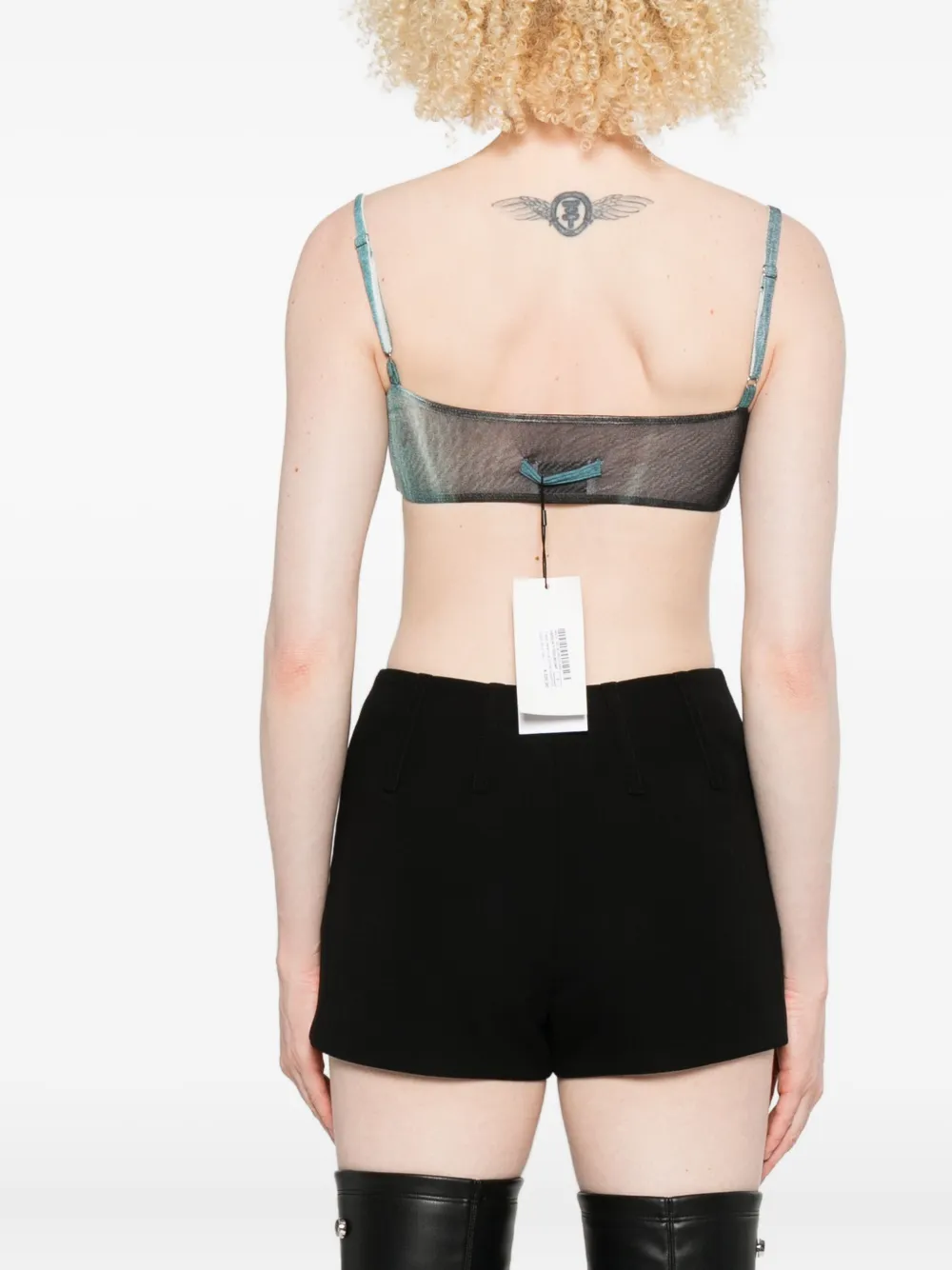 Jean Paul Gaultier Abstract-print Top In Black