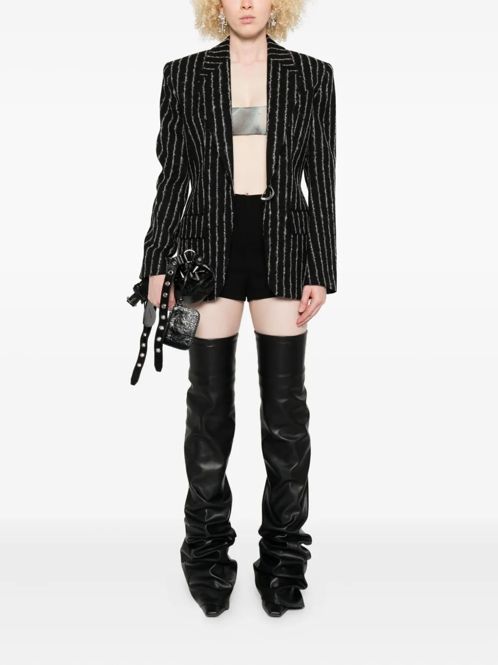 Jean Paul Gaultier Top met abstracte print Blauw