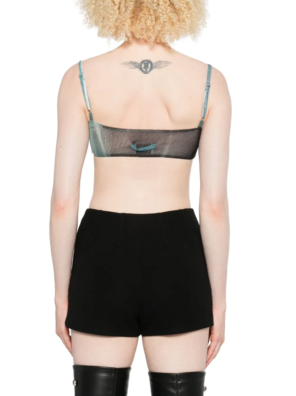 Jean Paul Gaultier Top met abstracte print Blauw