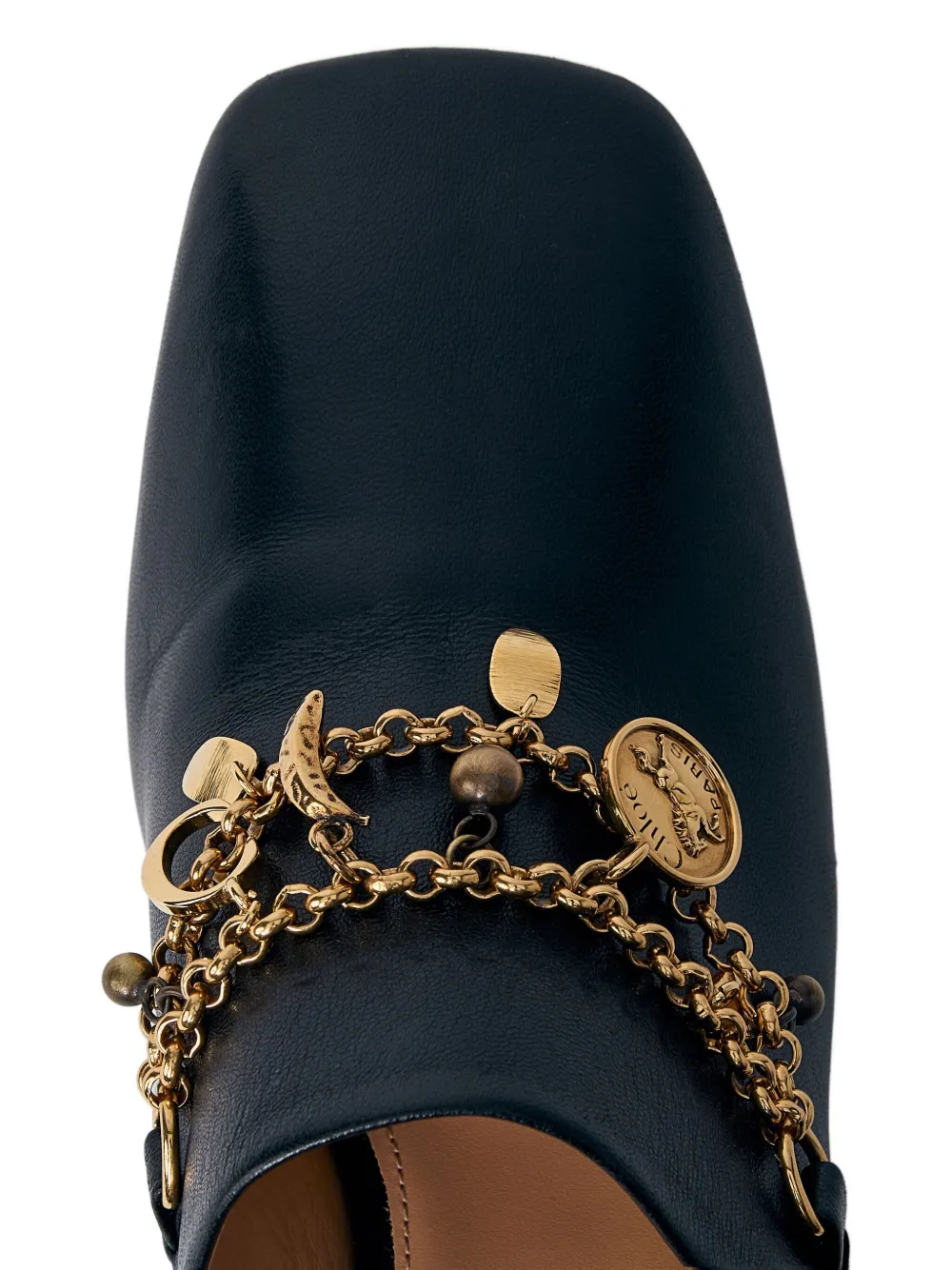 Chloé 80mm charm-embellished heeled mules Black