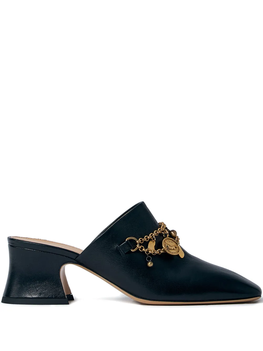 Chloé 80mm charm-embellished heeled mules Black