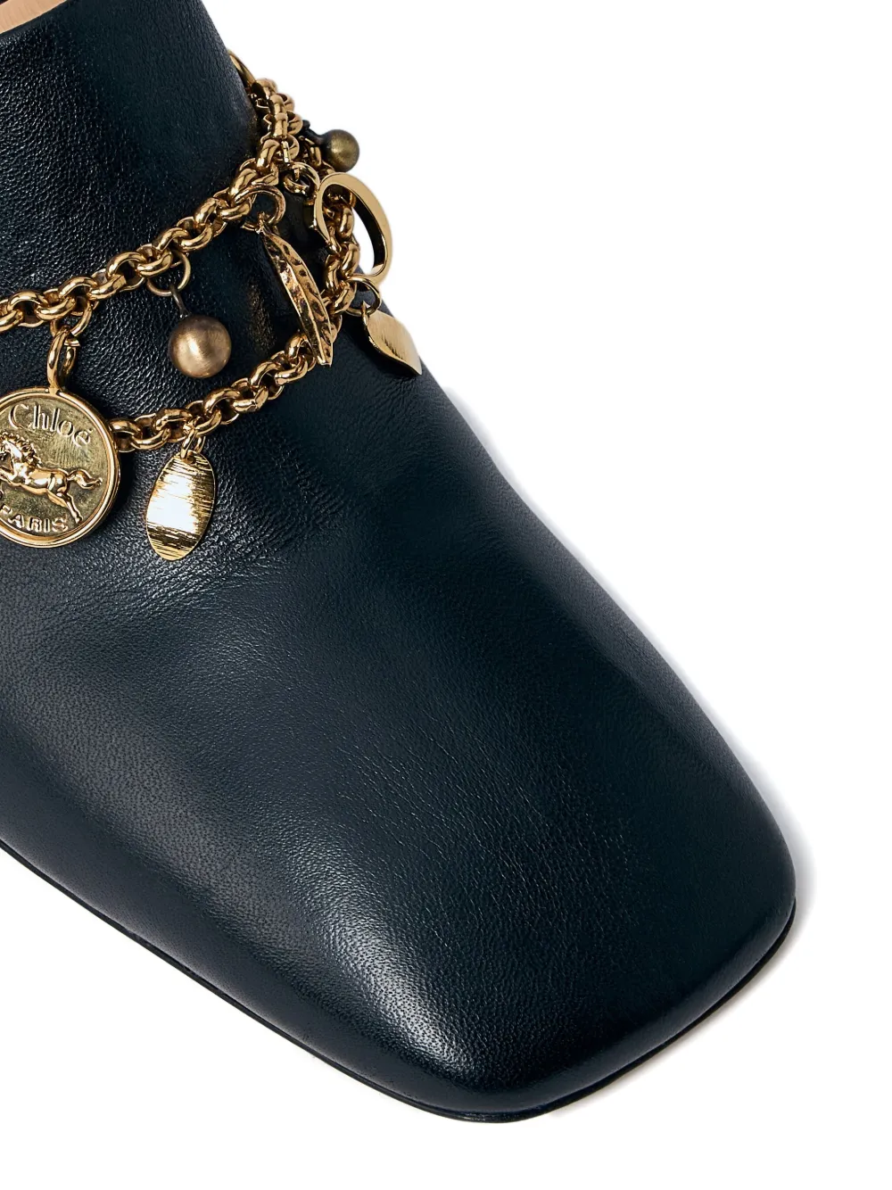 Chloé 80mm charm-embellished heeled mules Black