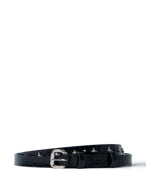 Vivienne Westwood crocodile-effect leather belt