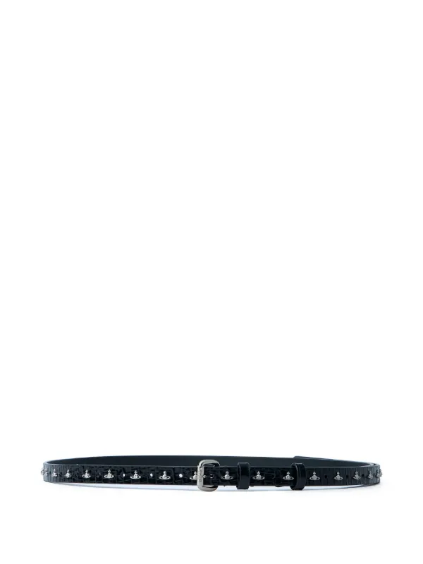 Vivienne Westwood crocodile-effect Leather Belt | Black | FARFETCH ID