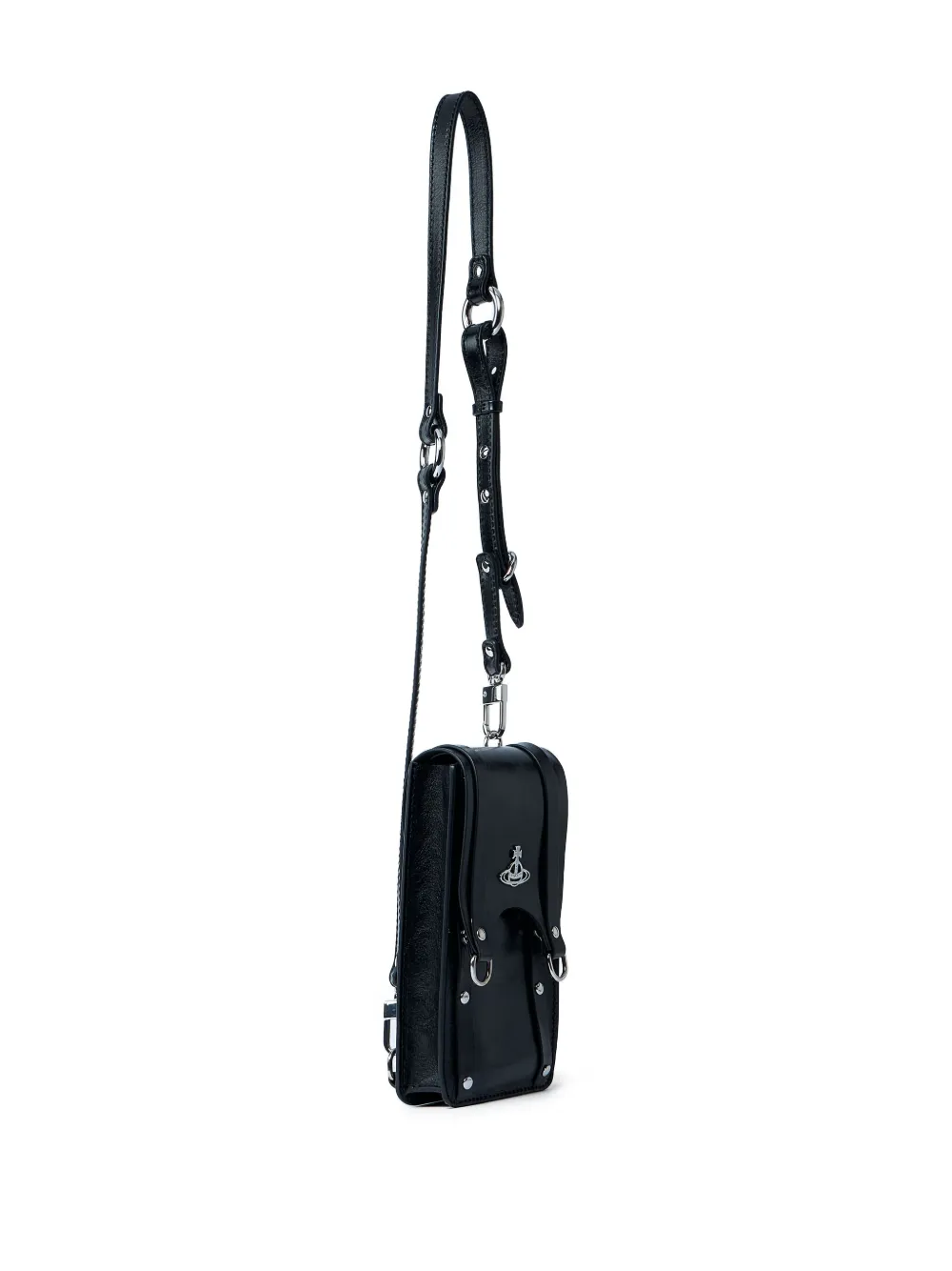 Vivienne Westwood Orb-motif studded crossbody bag Zwart