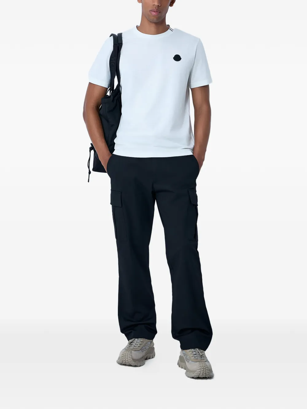 Moncler logo-motif T-shirt - Blauw