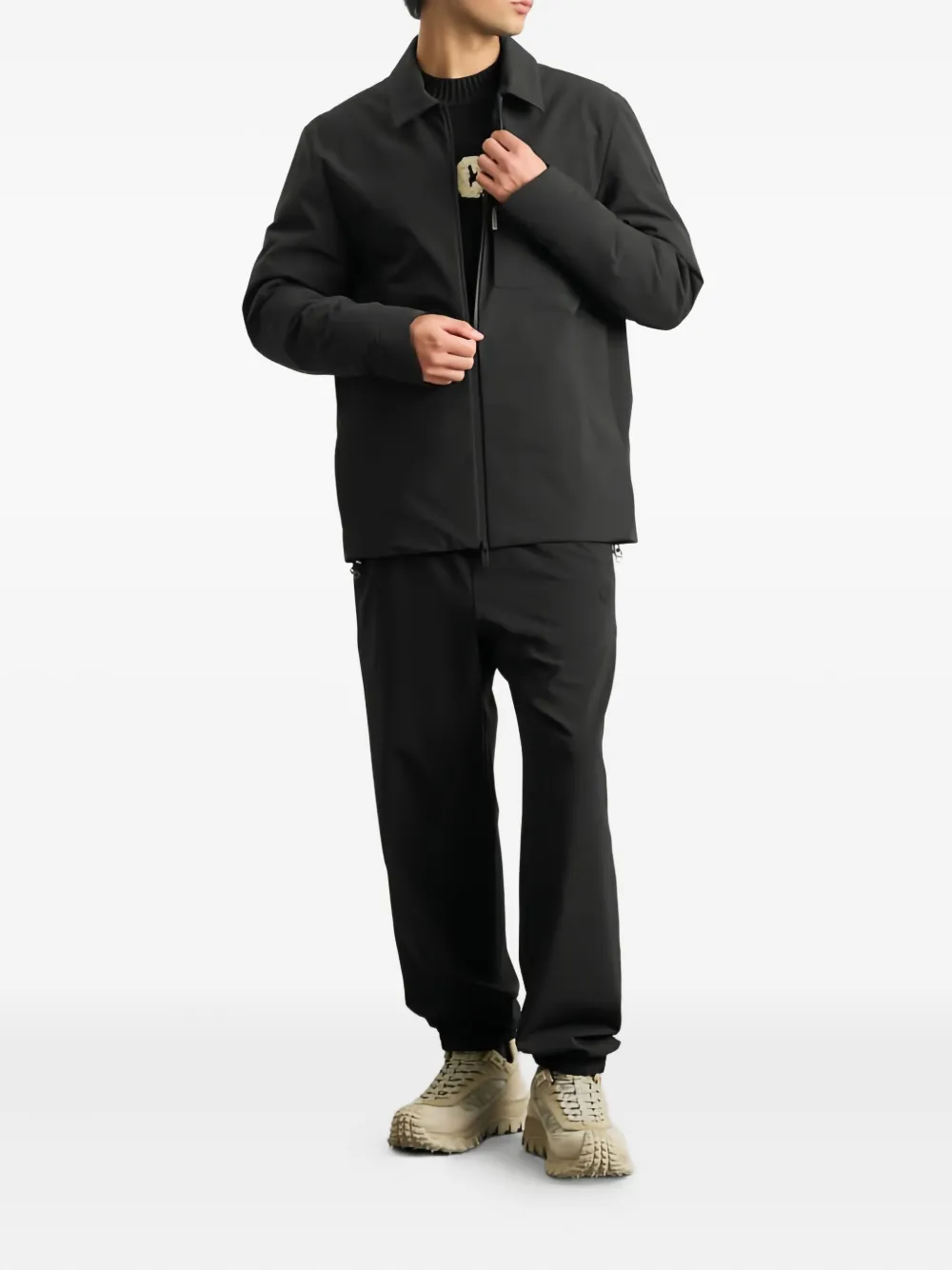 Moncler Jack met ritssluiting Zwart