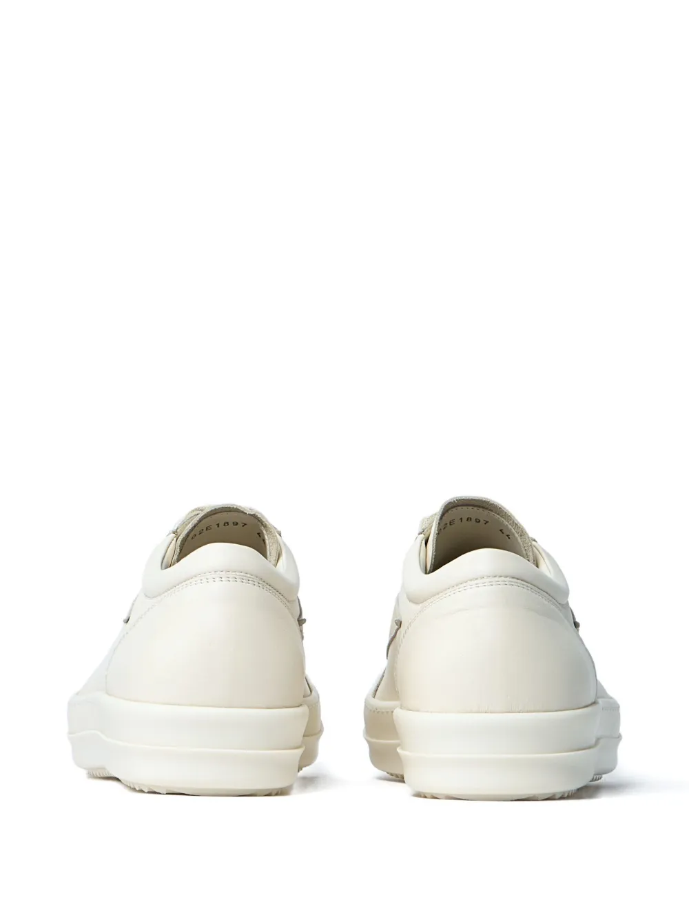 Rick Owens panelled leather sneakers White