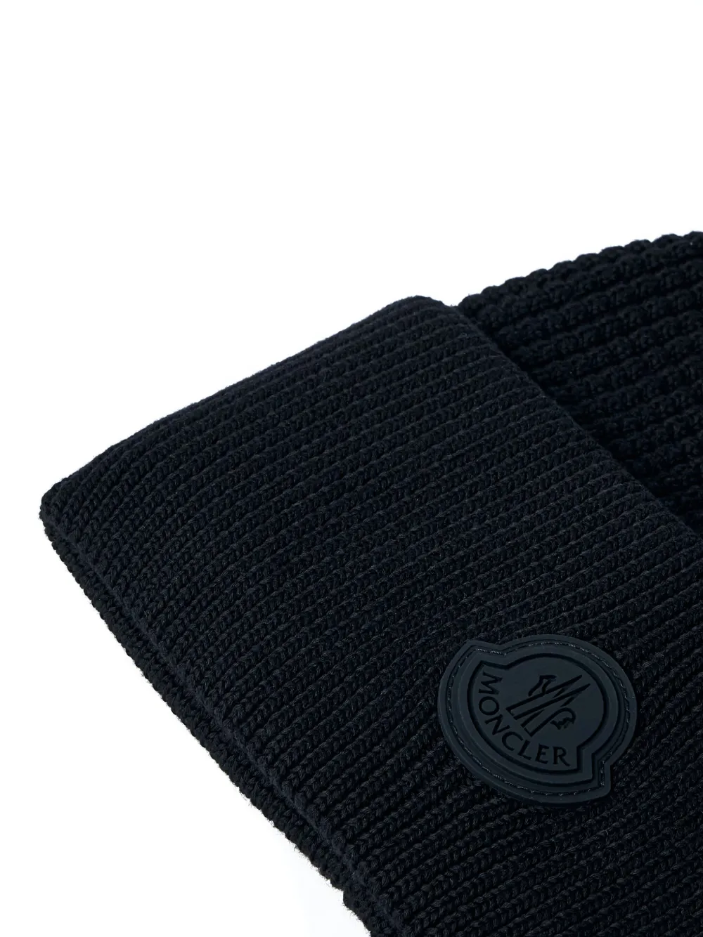 Moncler wool beanie Zwart
