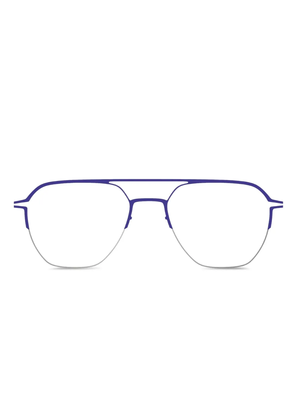 Mykita double-bridge pilot-frame glasses | Black | Image 1