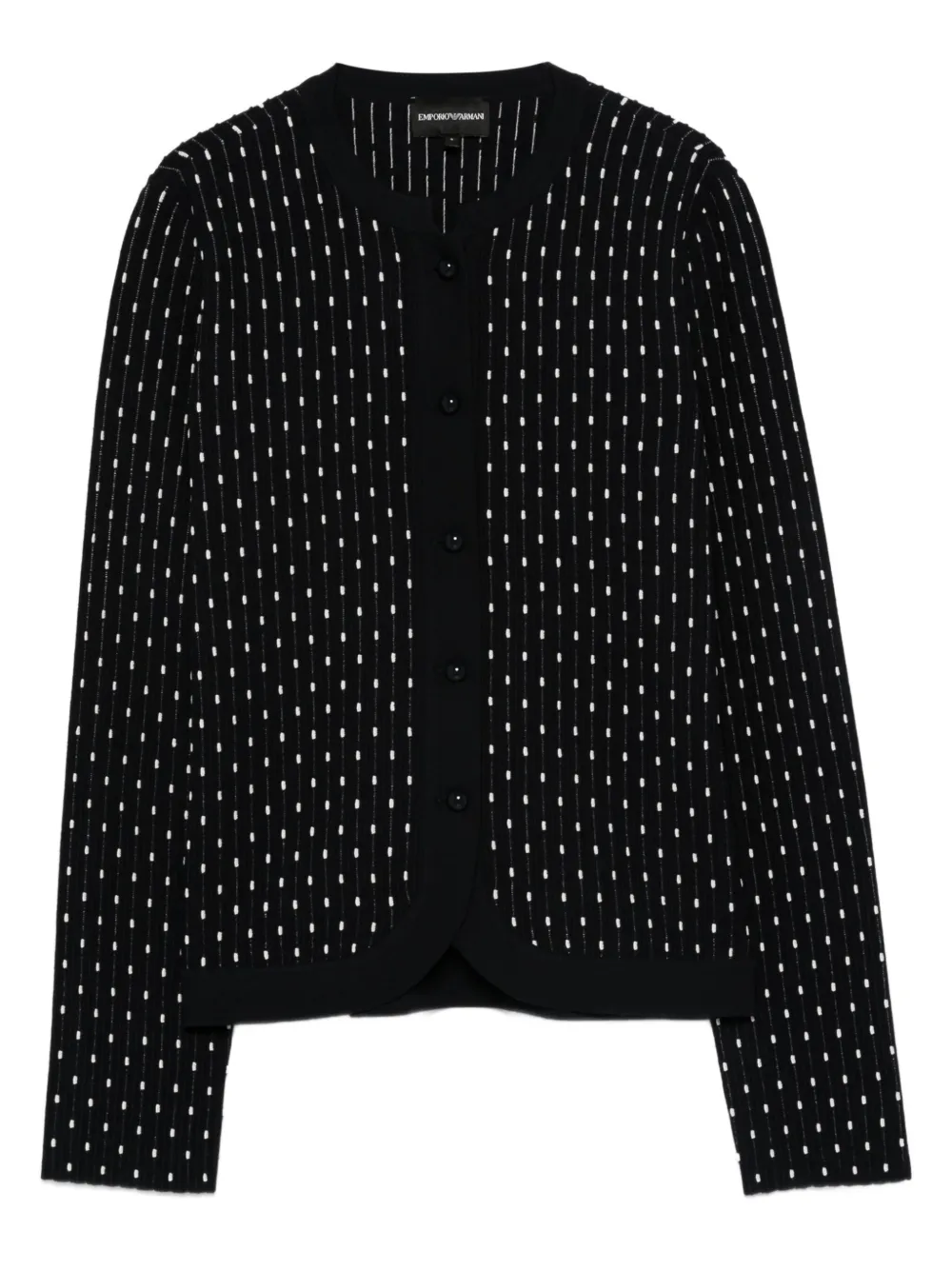 Emporio Armani long-sleeved cardigan Blauw