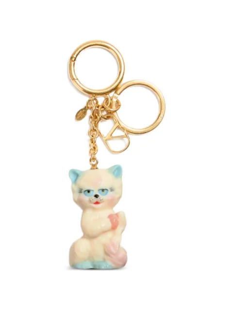 Valentino Garavani Le Chat De La Maison nylon bag charm with key ring