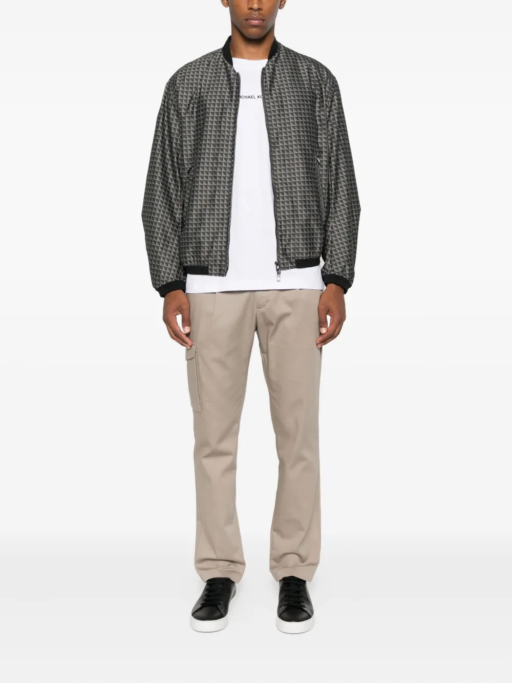 Emporio Armani eagle-pattern bomber jacket | Bomber Jackets | Image 2
