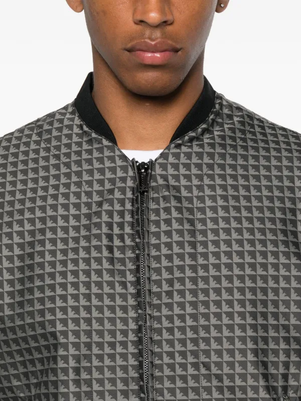 Emporio Armani パターン ボンバージャケット | グレー