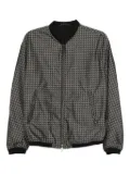 Emporio Armani eagle-pattern bomber jacket - Grey