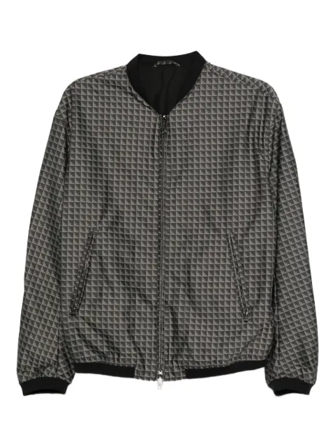 Emporio Armani eagle-pattern bomber jacket