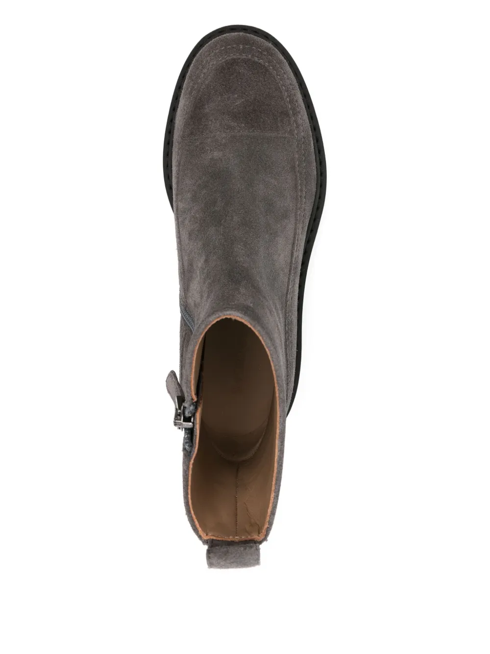 Emporio Armani suede ankle boots Grey