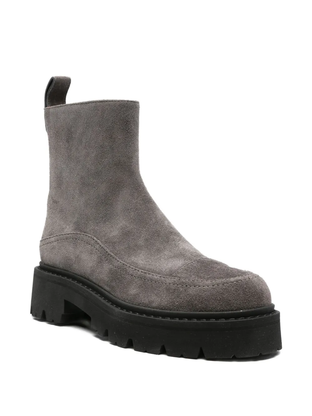 Emporio Armani suede ankle boots Grey