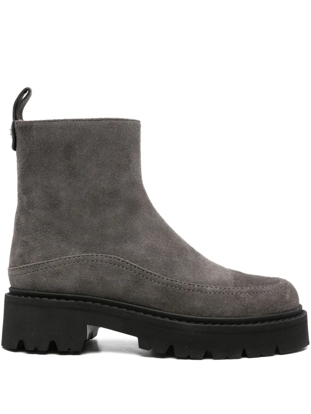 Emporio Armani suede ankle boots Grey