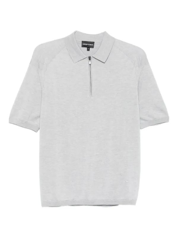 【未使用品】【タグ付き】EMPORIO ARMANI アルマーニハーフジップポロ Amazon | (エンポリオアルマーニ) EMPORIO ARMANI ワンポイント
