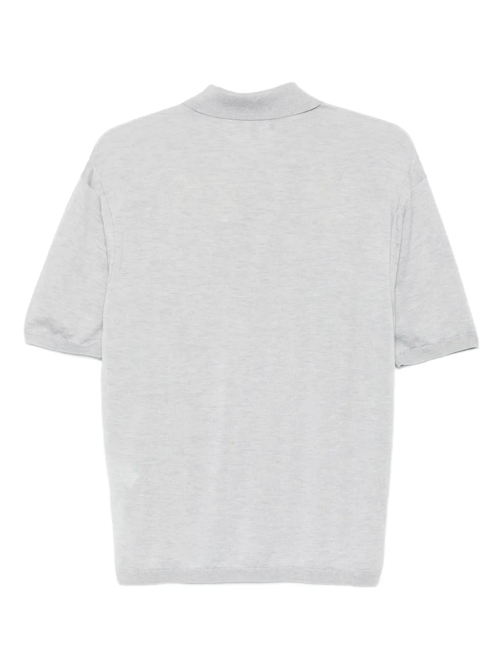 Emporio Armani Poloshirt met halve rits - Grijs