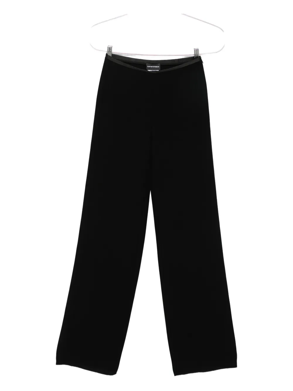 Emporio Armani wide-leg trousers Zwart