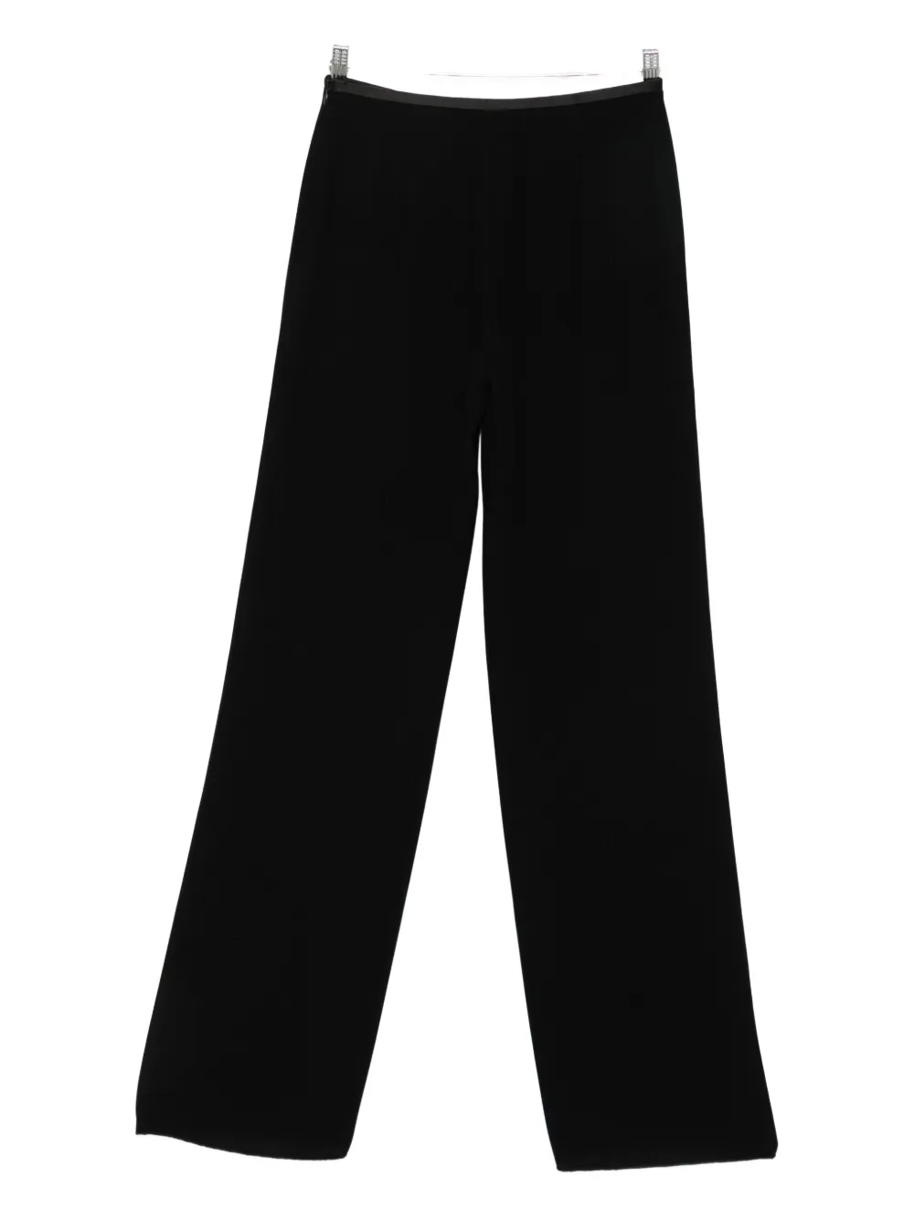 Emporio Armani wide-leg trousers Zwart